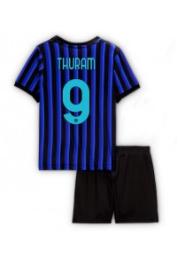 Inter Milan Marcus Thuram #9 Jalkapallovaatteet Lasten Kotipeliasu 2025-26 Lyhythihainen (+ Lyhyet housut)
